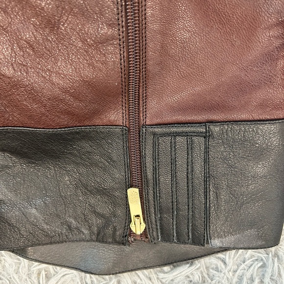 Vince Camuto Leisha2 Two Tone Leather Boots Tall Riding Boots Leather Size 10M - Picture 4 of 5